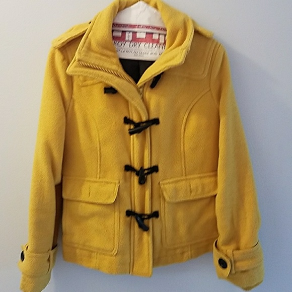 black and yellow coat